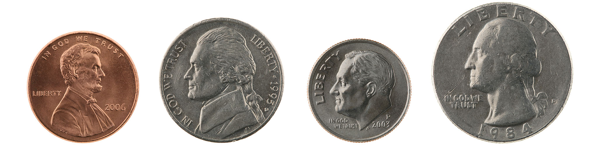 pictures of the different coin types